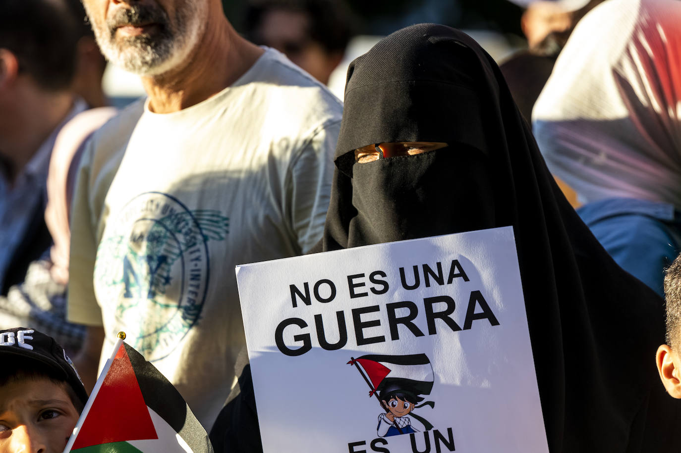 Las imágenes de la manifestación en Murcia en defensa de Palestina