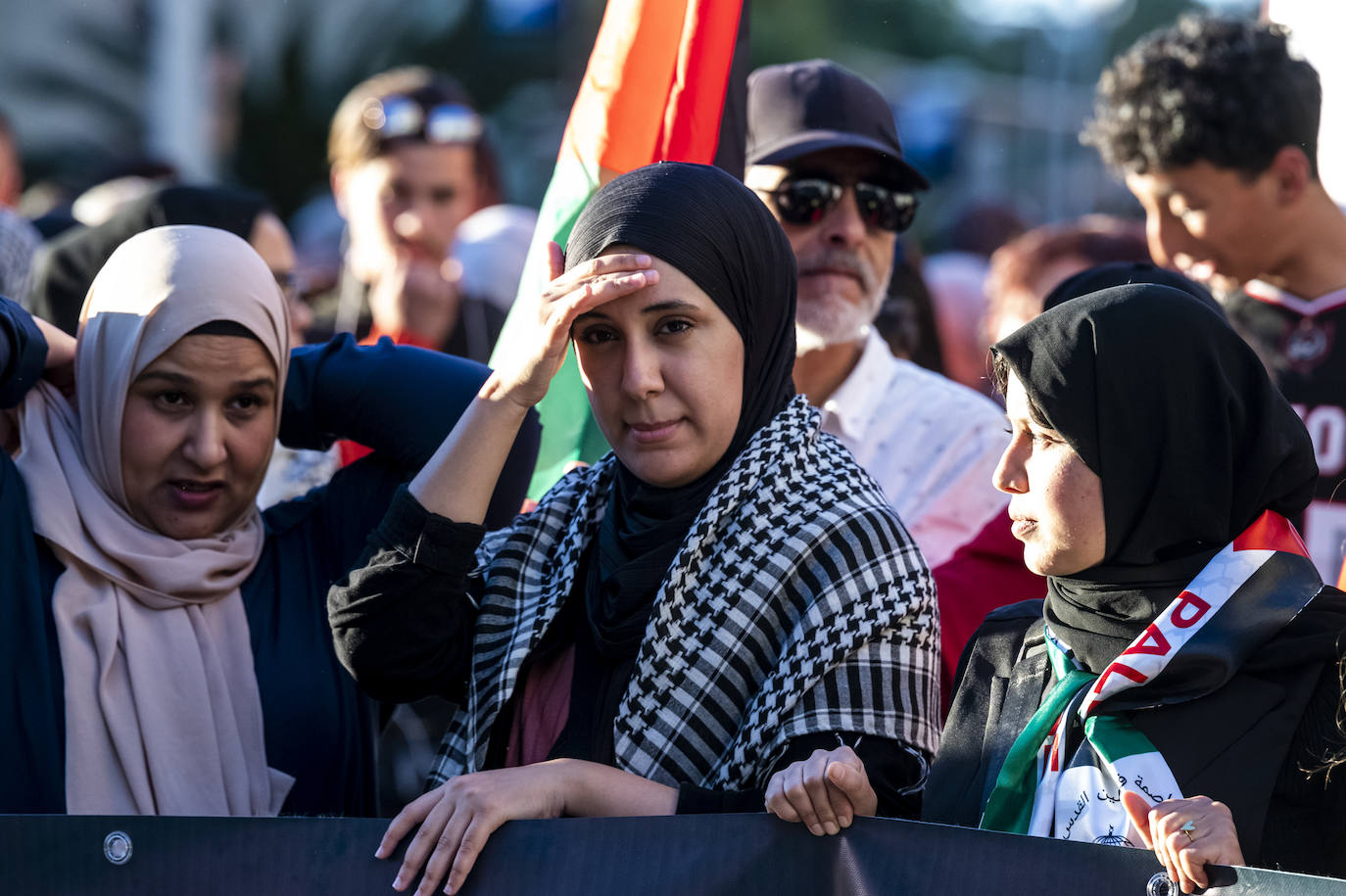 Las imágenes de la manifestación en Murcia en defensa de Palestina