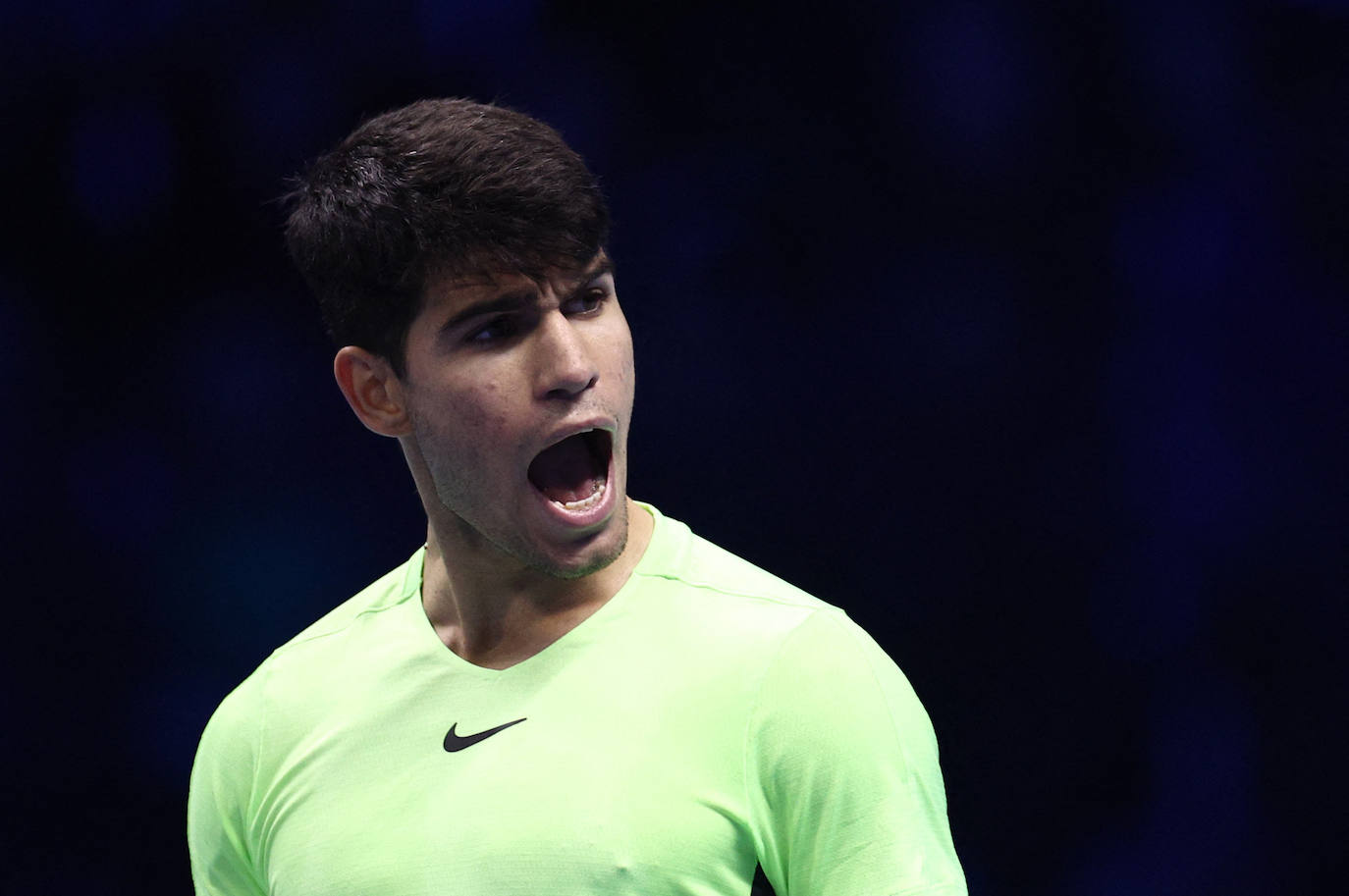 La derrota de Carlos Alcaraz ante Zverev en las Finales ATP, en imágenes