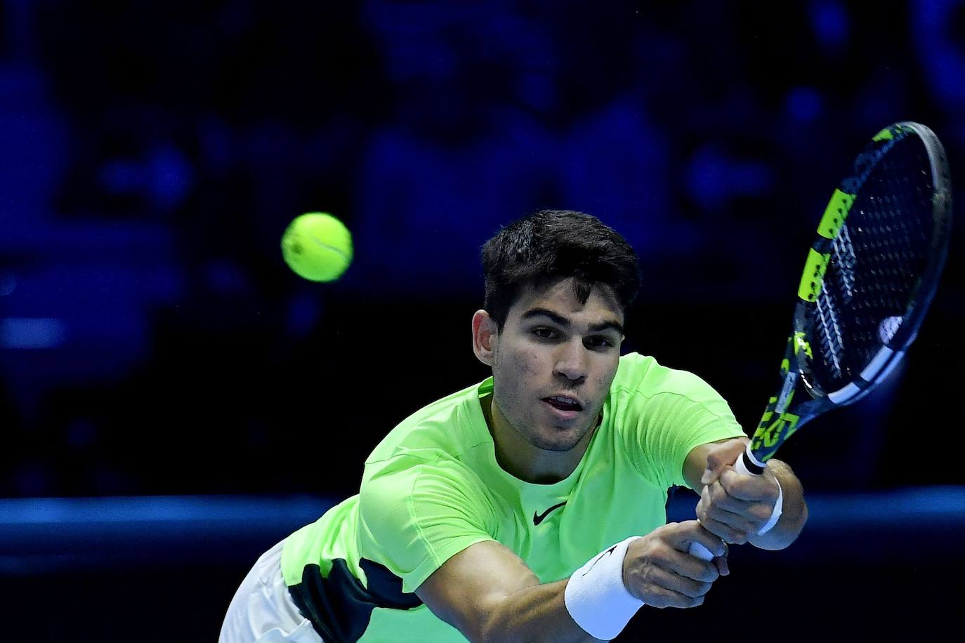 La derrota de Carlos Alcaraz ante Zverev en las Finales ATP, en imágenes