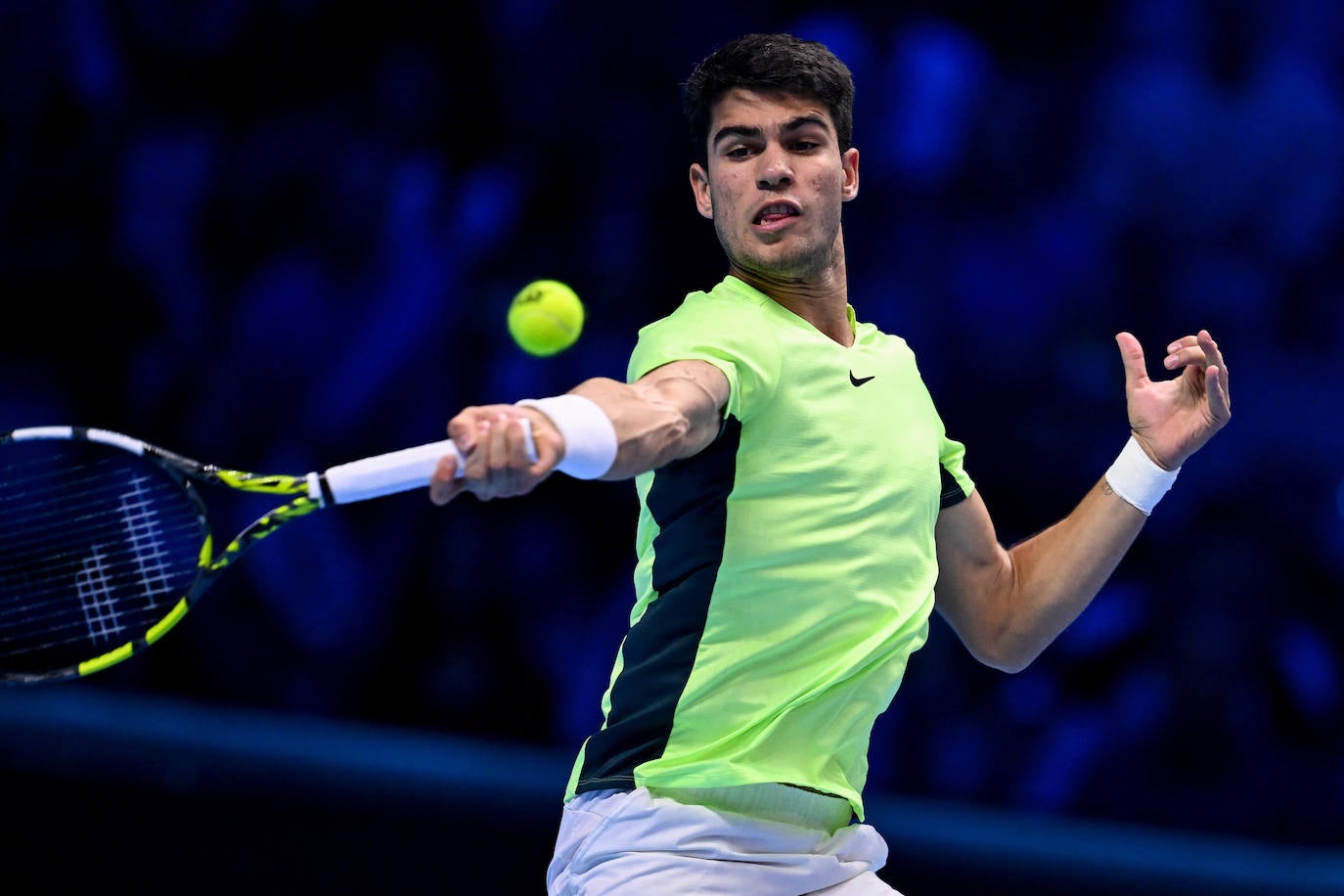 La derrota de Carlos Alcaraz ante Zverev en las Finales ATP, en imágenes