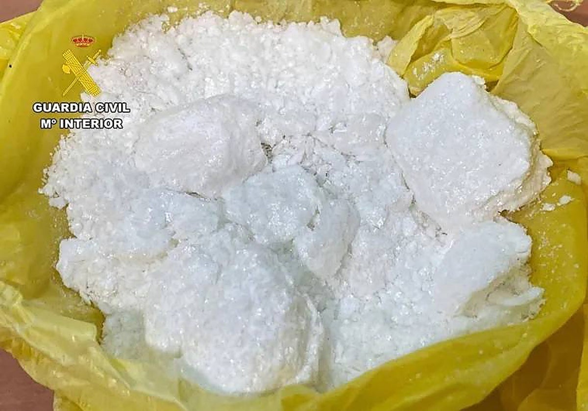 Alijo de cocaína incautado en una operación de la Guardia Civil.