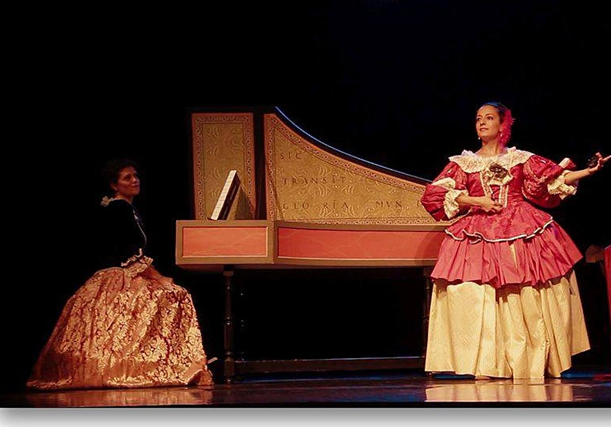 La bailarina Eva Narejos y la pianista Anabel Sáez.