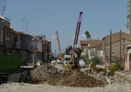 Imagen de archivo de obras en Barriomar.