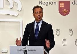 El portavoz del Ejecutivo regional, Marcos Ortuño. | En vídeo, sesión en directo.