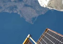 Imagen del Mar Menor captada por la Estación Espacial Internacional.