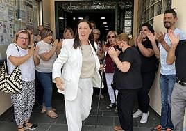 Sonia Almela, el año pasado, tras ser elegida alcaldesa.