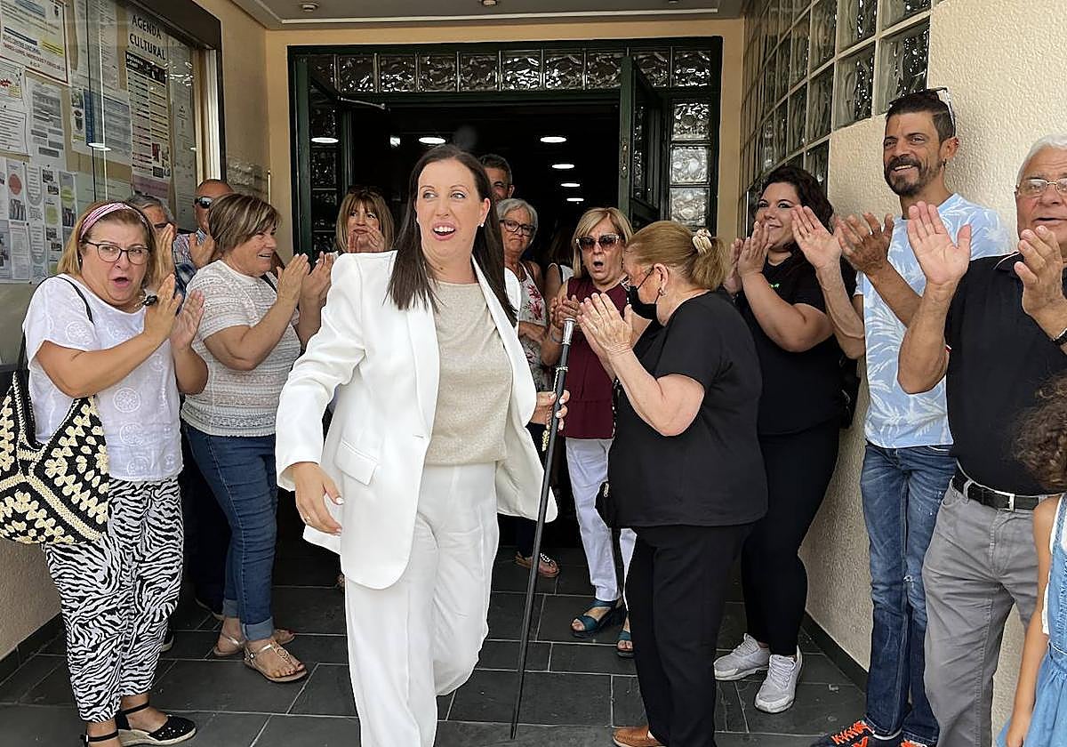 Sonia Almela, tras ser elegida alcaldesa el año pasado después de la moción de censura.