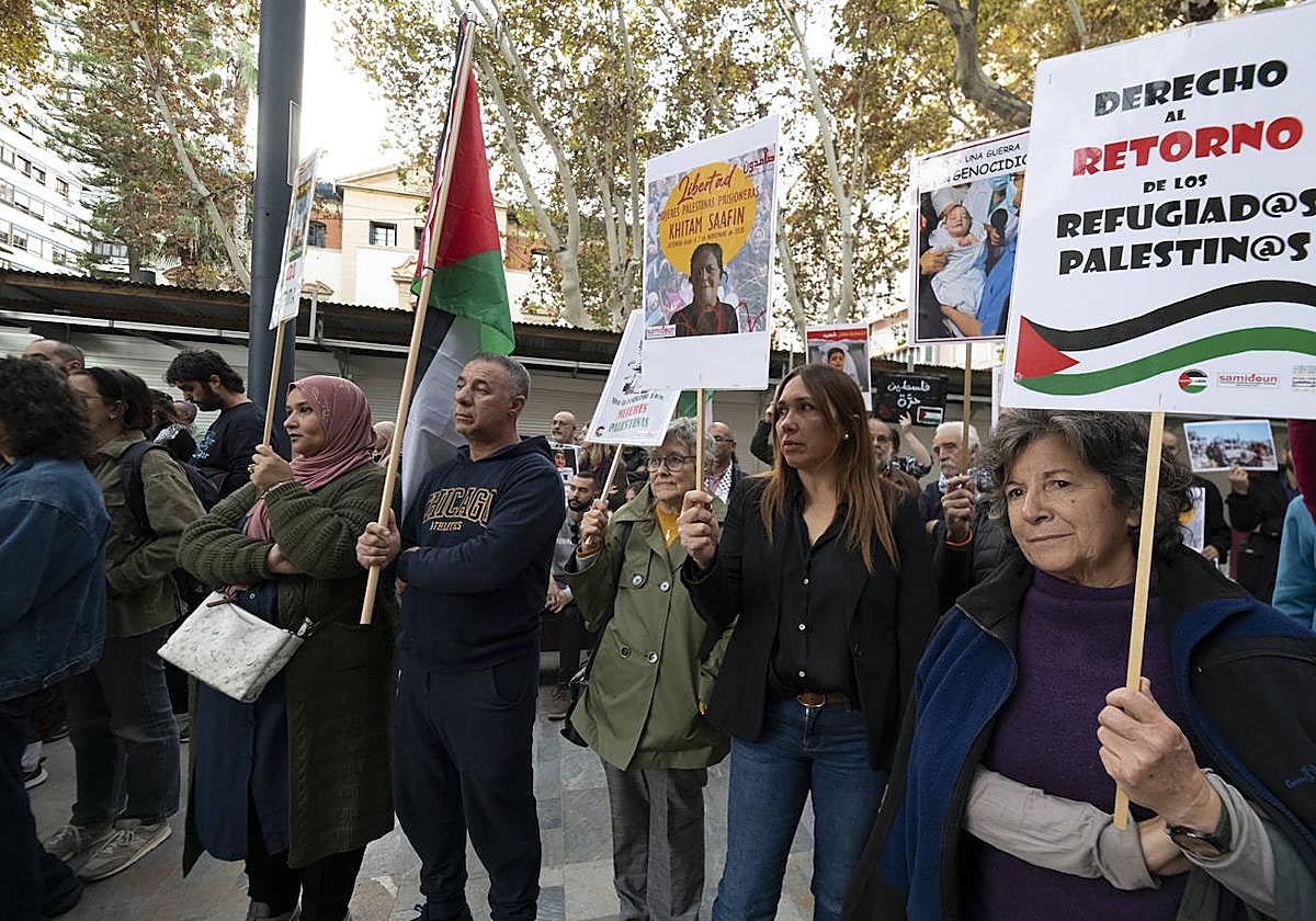 Protesta en Murcia por el «genocidio en Palestina»