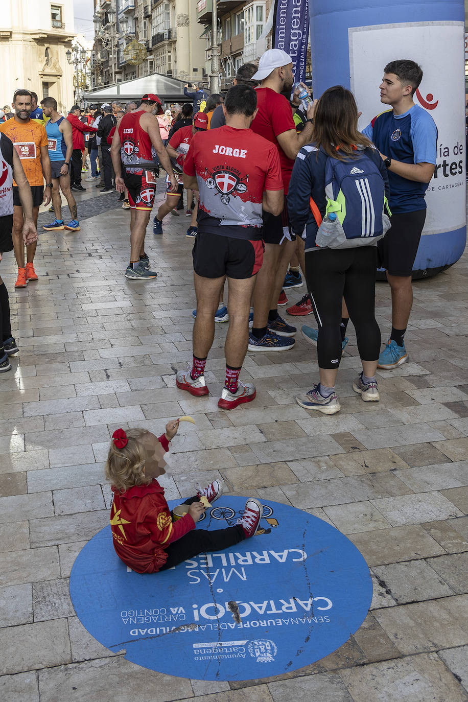 Las imágenes de la carrera solidaria de los Cuatro Santos en Cartagena