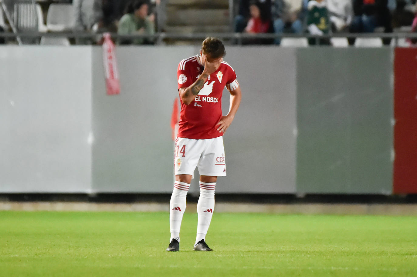 La derrota del Real Murcia frente al Málaga, en imágenes