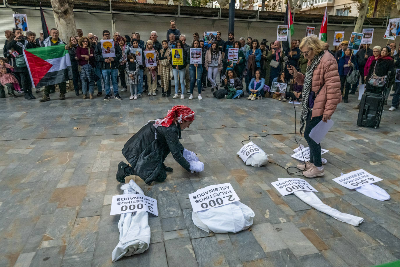 Protesta en Murcia por el «genocidio en Palestina»