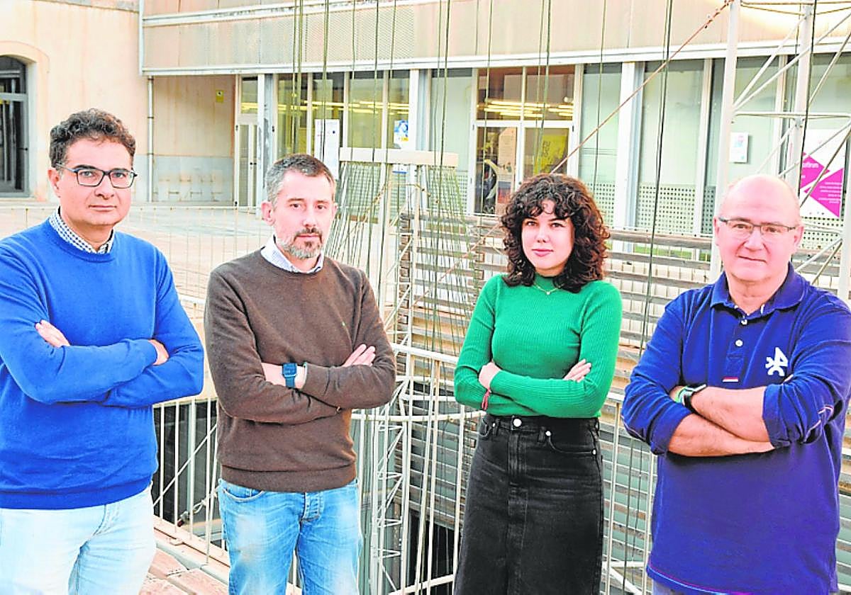 Los cuatro investigadores que participan en el proyecto.