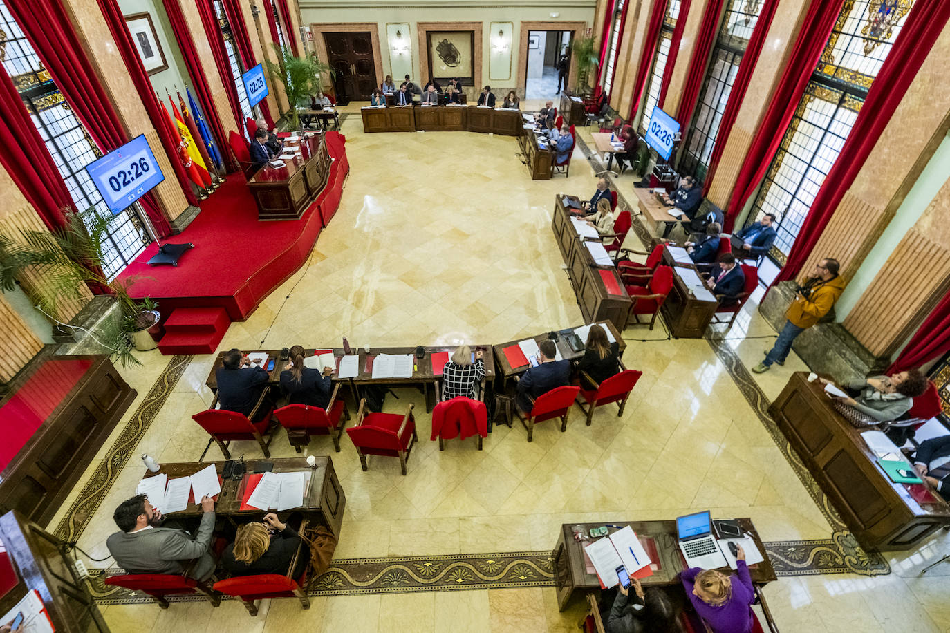 El Pleno del Ayuntamiento de Murcia, en imágenes