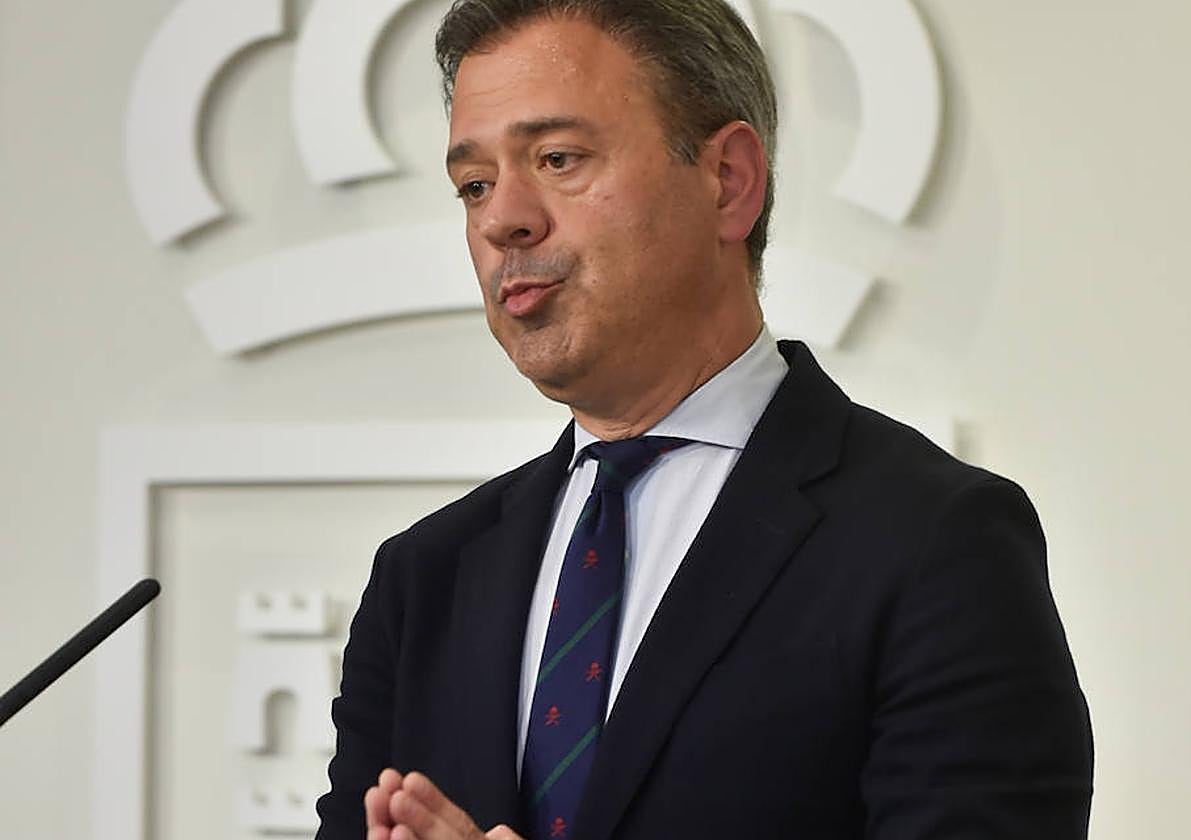 Marcos Ortuño, este jueves, en rueda de prensa.