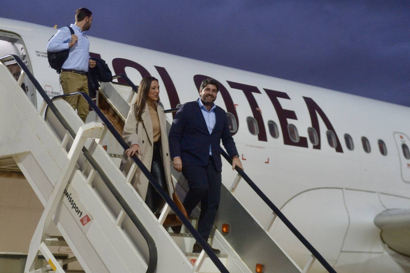 El vuelo entre Madrid y Murcia, en imágenes