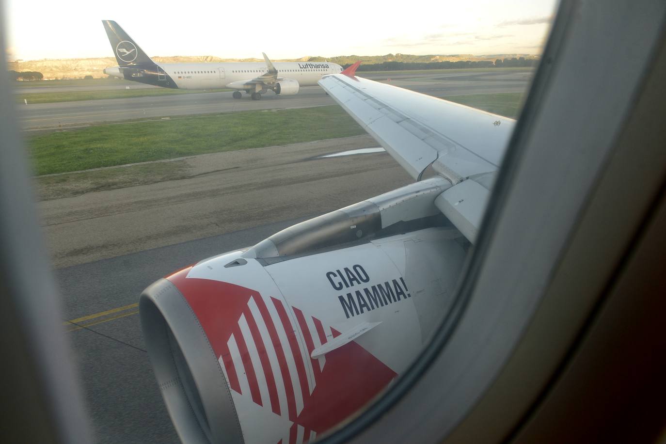 El vuelo entre Madrid y Murcia, en imágenes