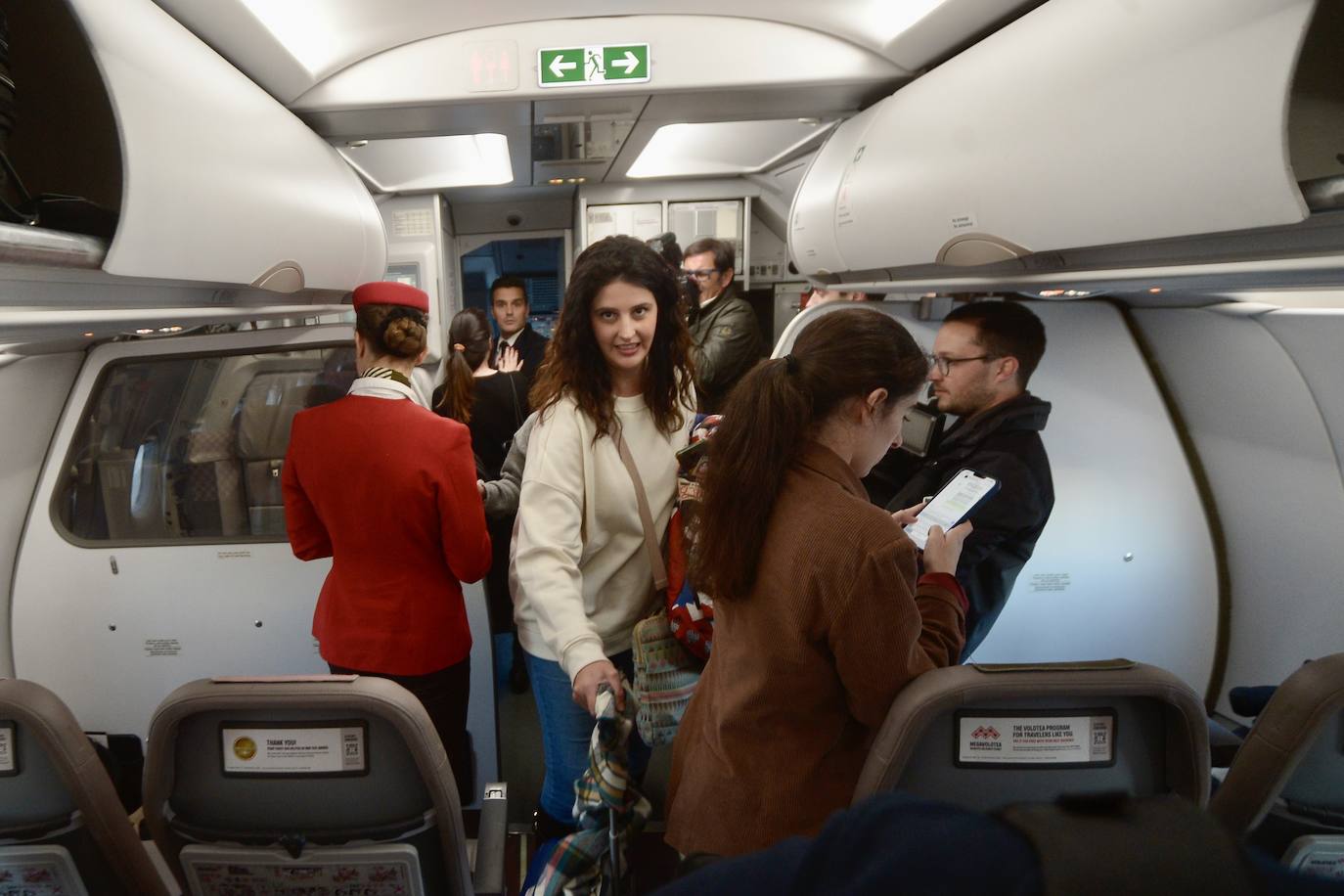 El vuelo entre Madrid y Murcia, en imágenes