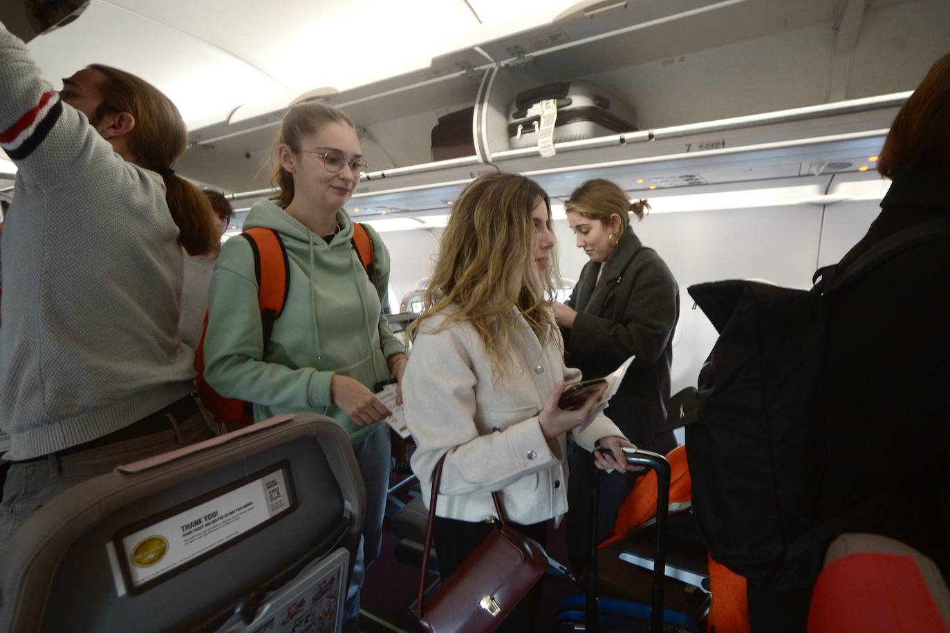 El vuelo entre Madrid y Murcia, en imágenes