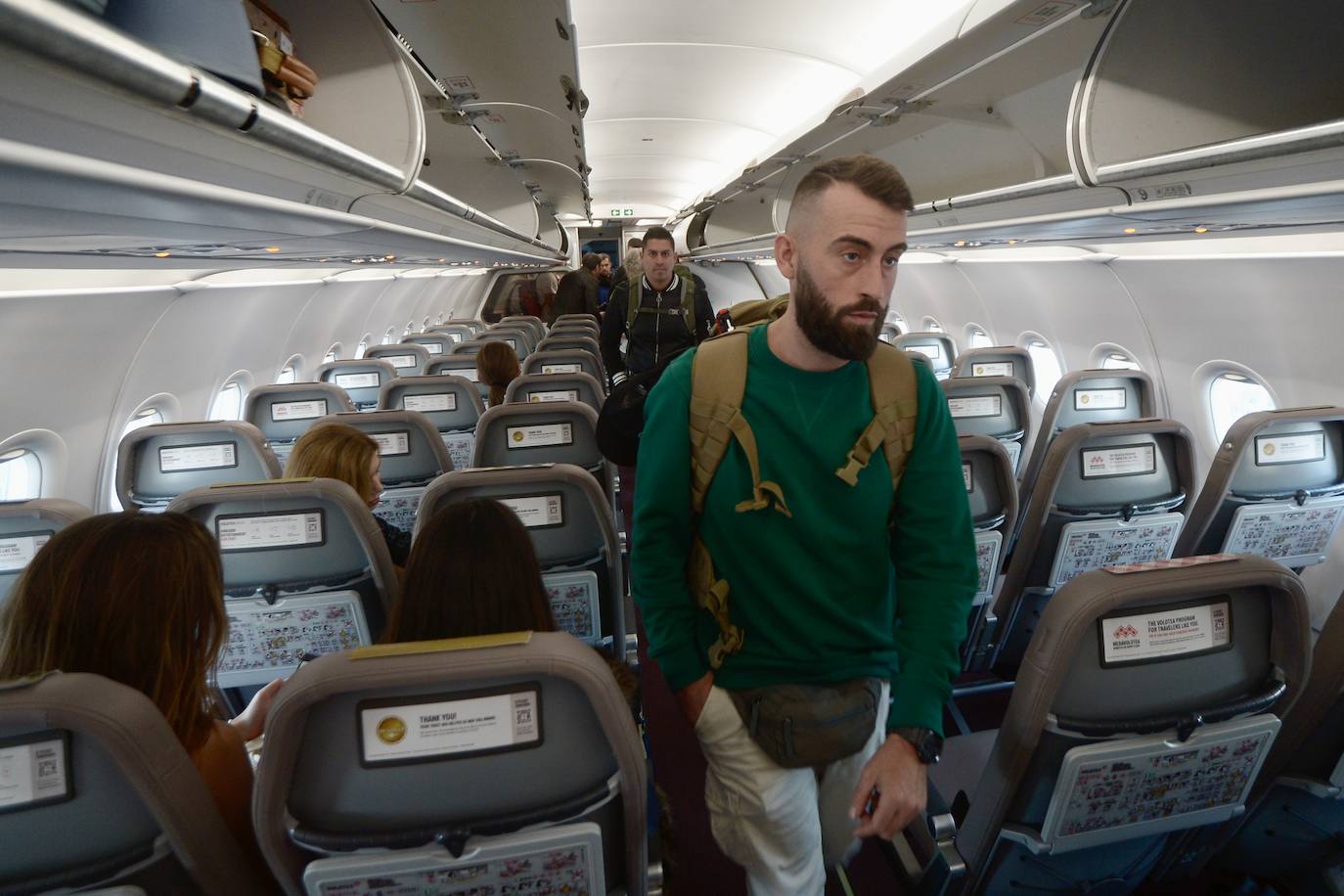 El vuelo entre Madrid y Murcia, en imágenes