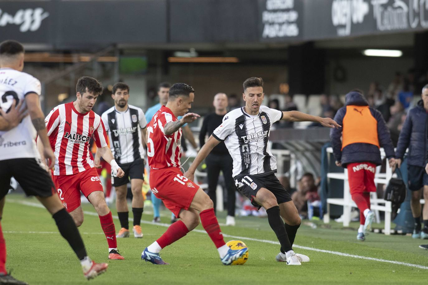 La victoria del Cartagena ante el Sporting, en imágenes