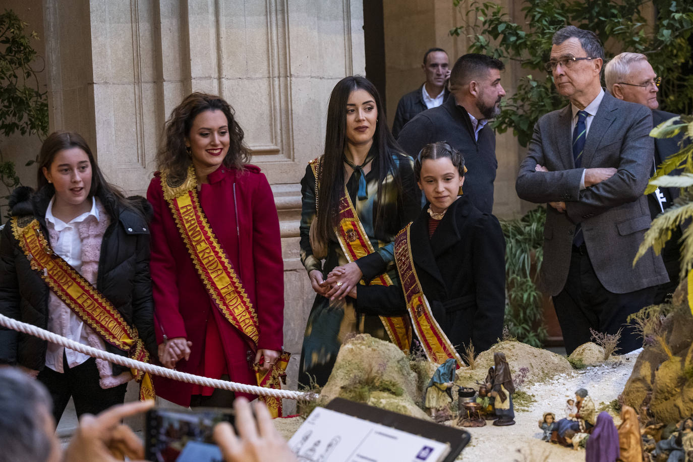 La inauguración del Belén municipal de Murcia, en imágenes