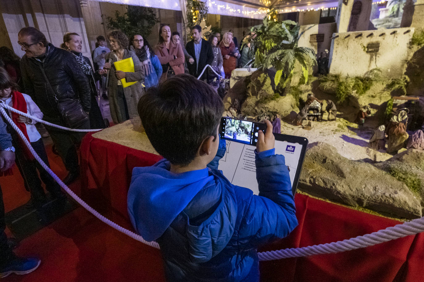 La inauguración del Belén municipal de Murcia, en imágenes