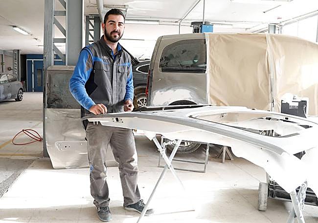 José Miguel Asensio, en las instalaciones de Ford en Lorca.