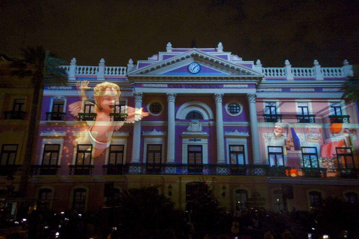 La inauguración del mercadillo de Navidad de Murcia, en imágenes