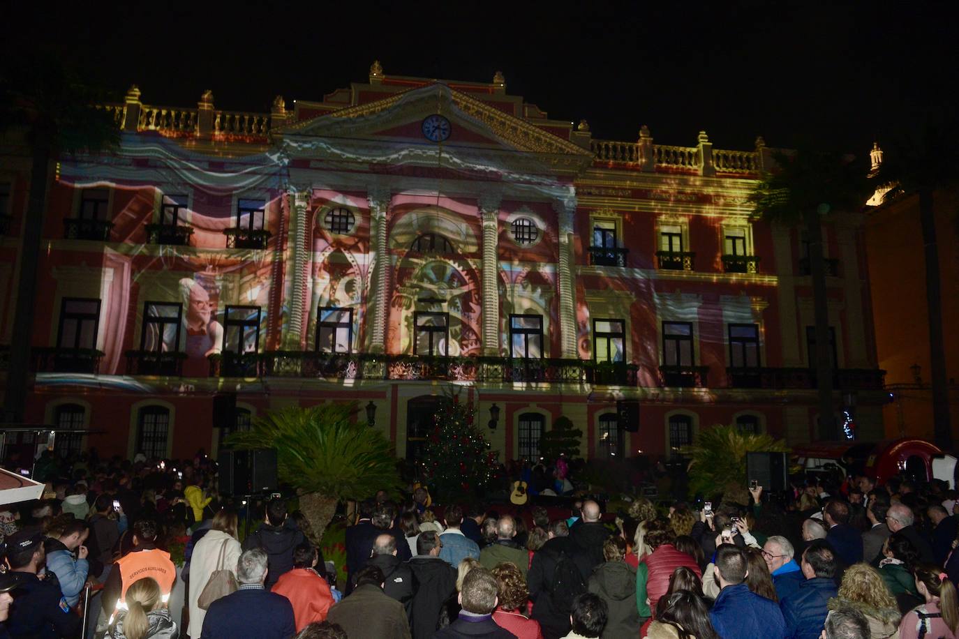 La inauguración del mercadillo de Navidad de Murcia, en imágenes