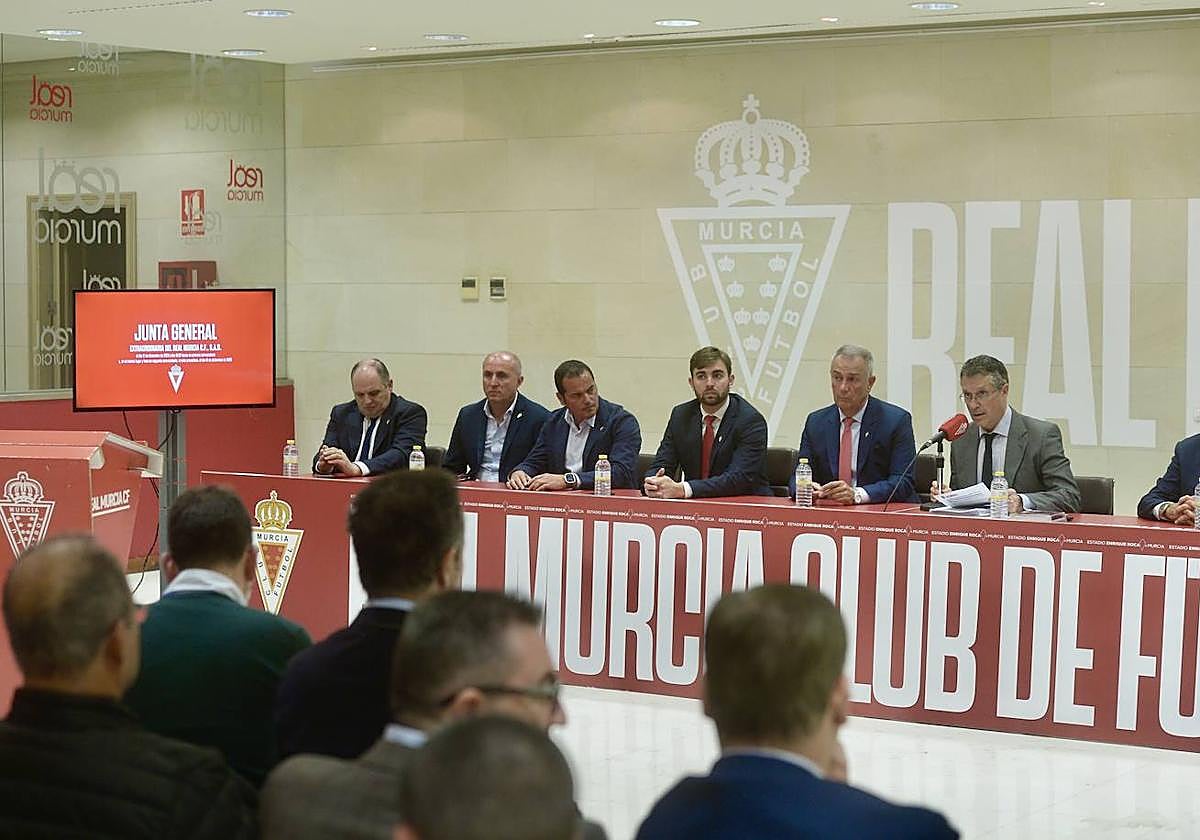 Junta de accionistas del Real Murcia.