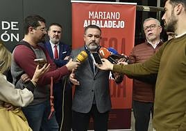 Mariano Albaladejo, este miércoles, en rueda de prensa.