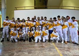 Púgiles murcianos que acudieron al Campeonato de España júnior.