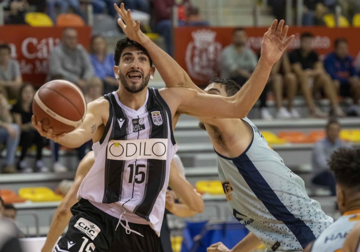 El alero Juanpe Jiménez, en la victoria ante el Mallorca.