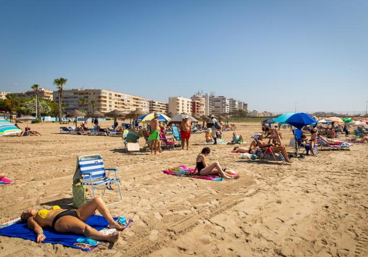 La playa de Los Náufragos, en una foto de archivo.