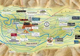 El mapa con los bares y restaurantes con «más encanto» de la huerta murciana