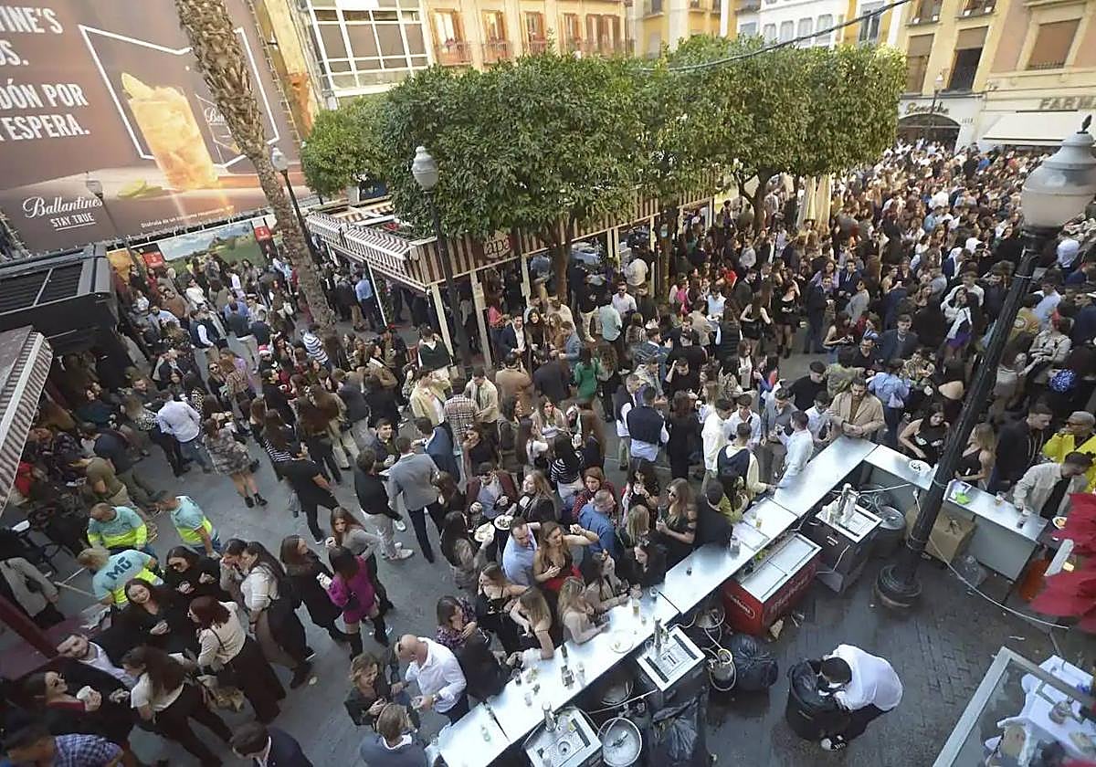 'Tardebuena' en la plaza de las Flores de Murcia, el año pasado.