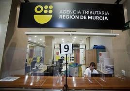 Una oficina de la Agencia Tributaria de la Región de Murcia.