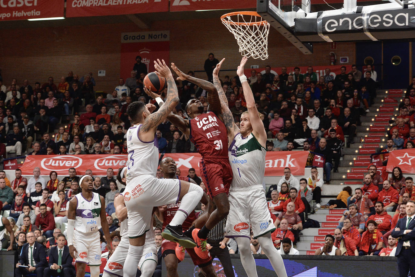 Las imágenes del UCAM CB-Unicaja