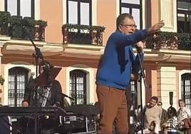 Ballesta, durante su intervención en el 'Aperitivazo' de Nochebuena.