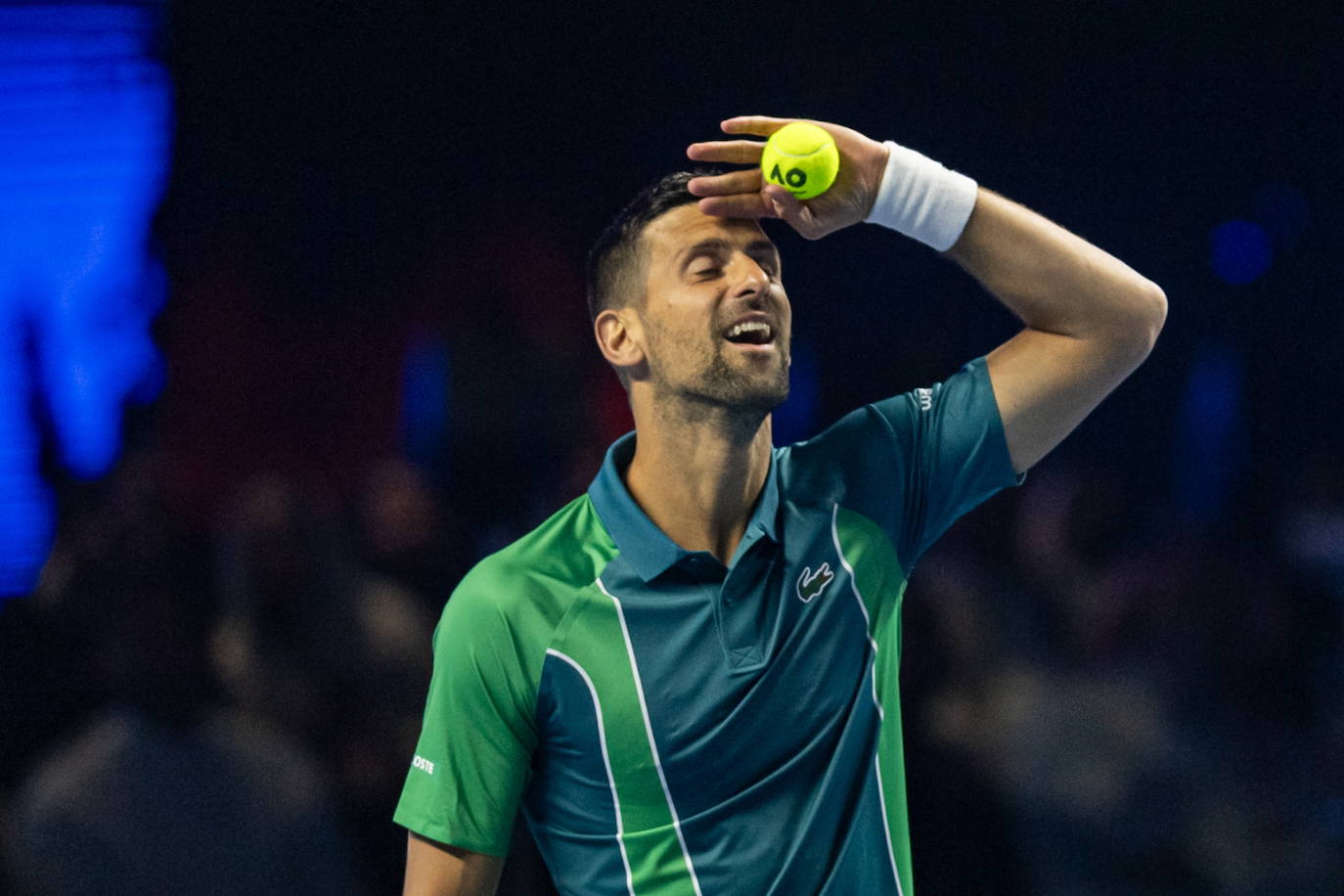 El partido de exhibición entre Alcaraz y Djokovic, en imágenes