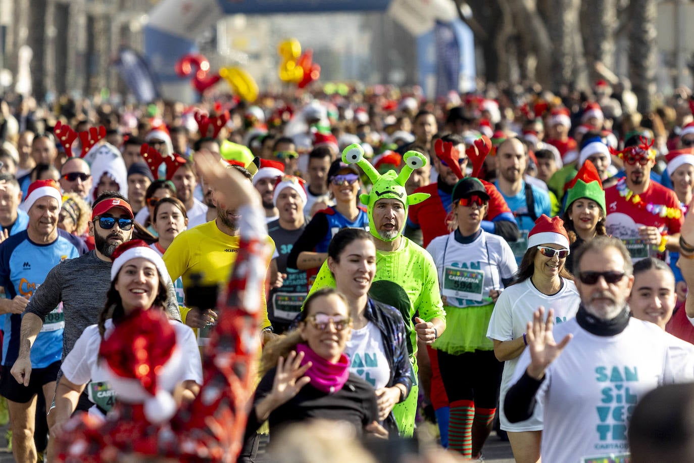 La carrera San Silvestre Cartagena 2023, en imágenes