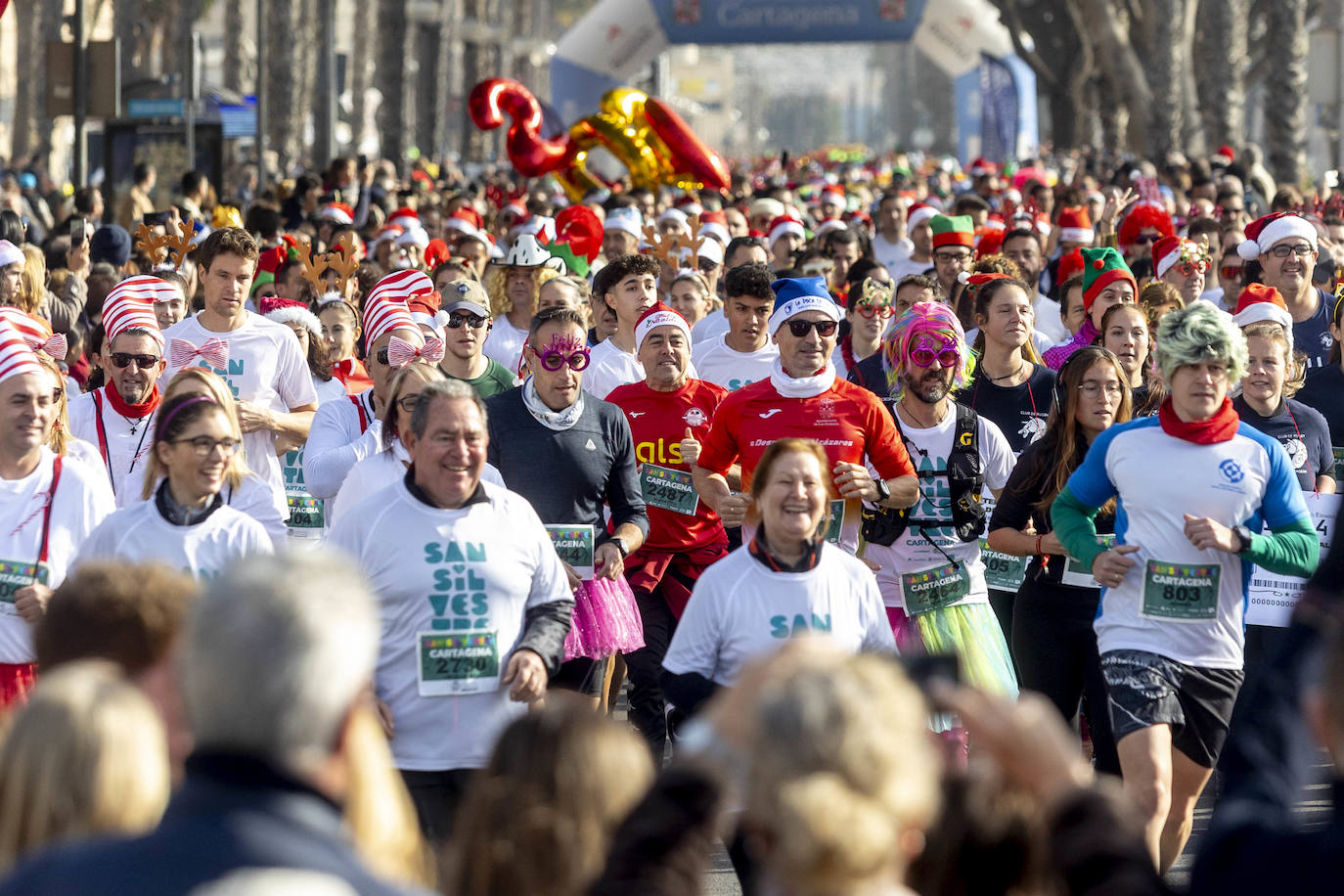 La carrera San Silvestre Cartagena 2023, en imágenes