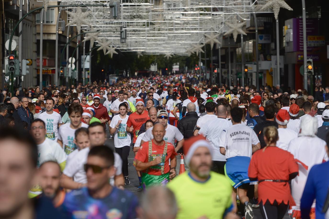 La carrera San Silvestre de Murcia 2023, en imágenes