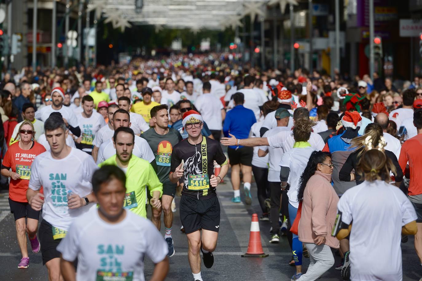 La carrera San Silvestre de Murcia 2023, en imágenes