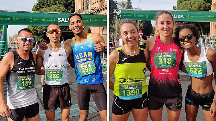 Estanislao Lorencio e Isabel María Navarro se suben a lo más alto en la San Silvestre de Murcia