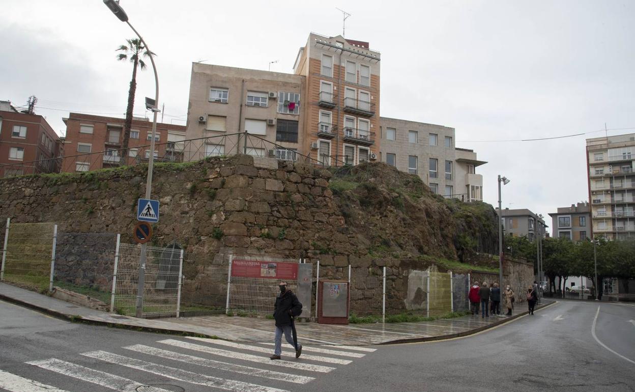 El Baluarte de Berwick, protegido por una valla. 