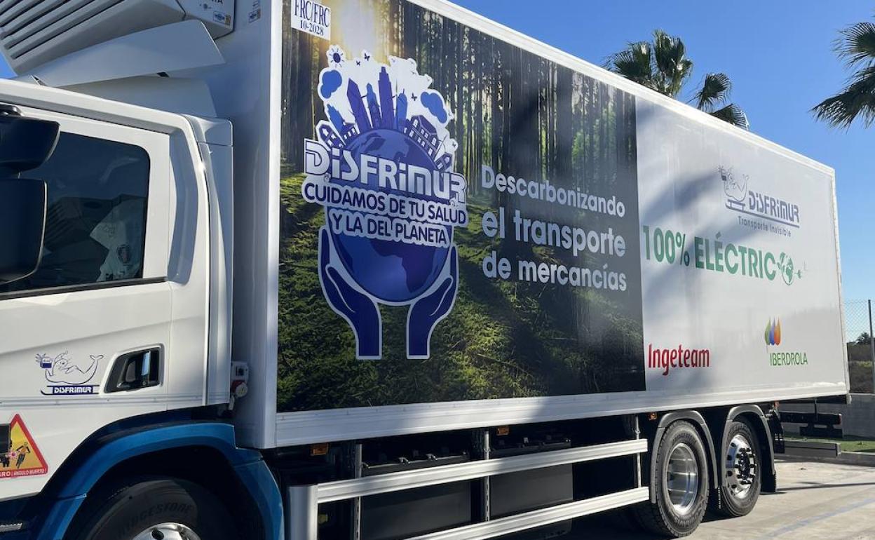 Uno de los camiones de cero emisiones utilizados por Mercadona. 