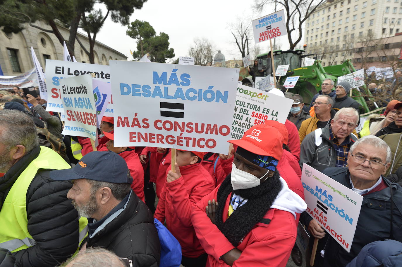 Fotos: La protesta contra el recorte del Trasvase Tajo-Segura, en imágenes