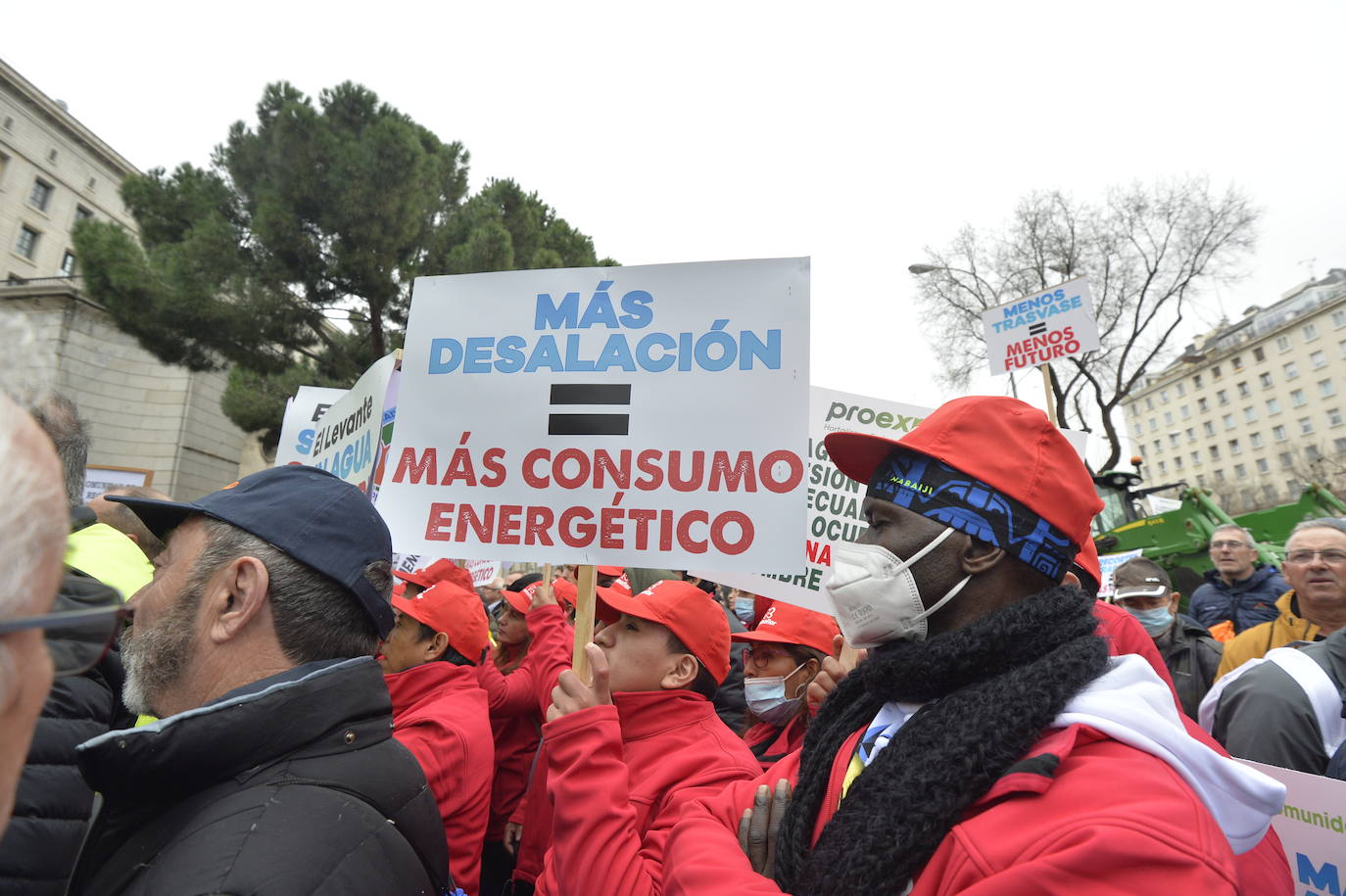 Fotos: La protesta contra el recorte del Trasvase Tajo-Segura, en imágenes